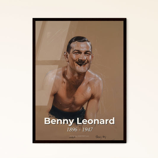 Benny Leonard: Iconic Lightweight Champion - Stunning Contemporary Art Print Celebrating a Boxing Legend's Legacy