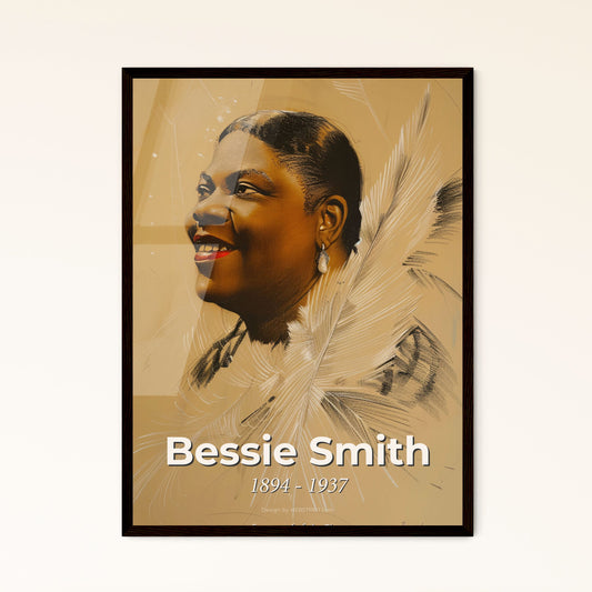 Empress of the Blues: Bessie Smith in Vibrant Hues - Captivating Contemporary Art Print for Elegant Home Décor