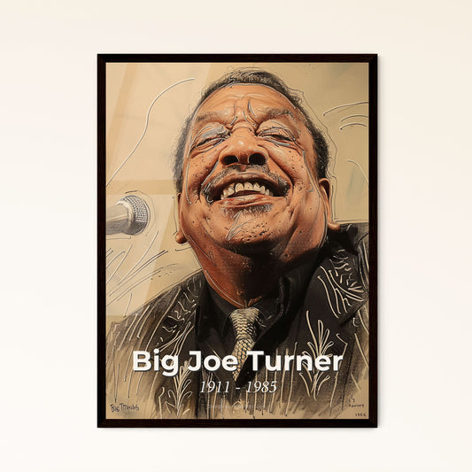 Big Joe Turner: Iconic Blues Legend - Vibrant Contemporary Portrait in Dynamic Hues, Perfect for Home Decor & Unique Gifts