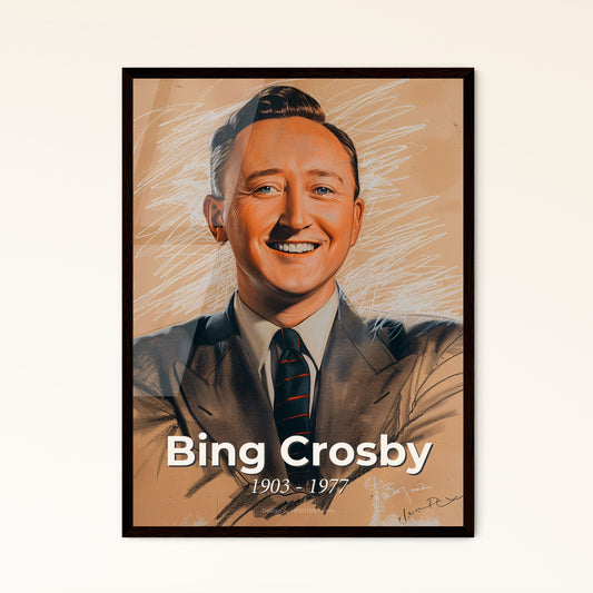 Bing Crosby: Iconic Showman & Holiday Legend - Elegant Contemporary Art Print, Perfect Framed Gift for Home Décor Enthusiasts