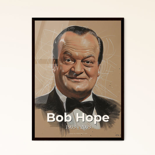 Bob Hope: A Vibrant Tribute to the Iconic Comedian – Striking Contemporary Art Print Celebrating Laughter and Legacy