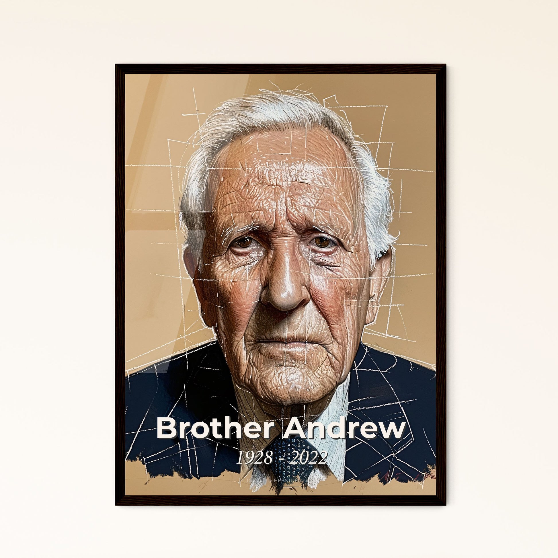 Brother Andrew: A Tribute to Faith - Stunning Contemporary Art Print Celebrating the Legacy of the Missionary - Unique Gift Idea!