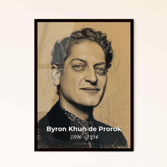 Captivating Portrait of Byron Khun de Prorok: A Dynamic Tribute to Exploration in North Africa – Art for Home Décor & Gifts