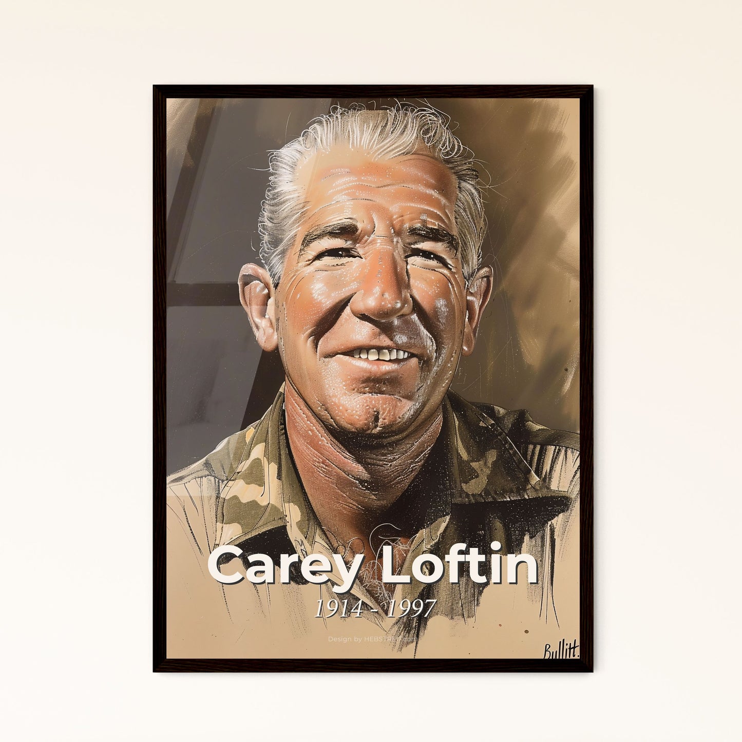 Carey Loftin: Dynamic Tribute to an American Stunt Legend - Masterful Contemporary Art Print for Home Decor & Gifting