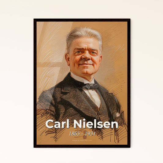 Stunning Carl Nielsen Portrait Framed Print