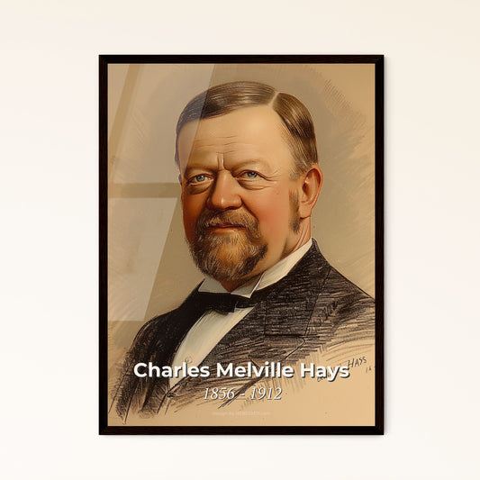 Charismatic Legacy: Charles Melville Hays - A Striking Contemporary Portrait Celebrating Canadian Railway Innovation