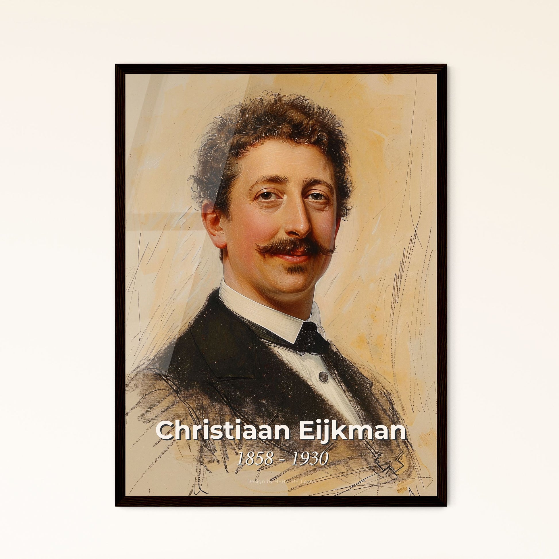 Elegant Portrait of Christiaan Eijkman Framed Print