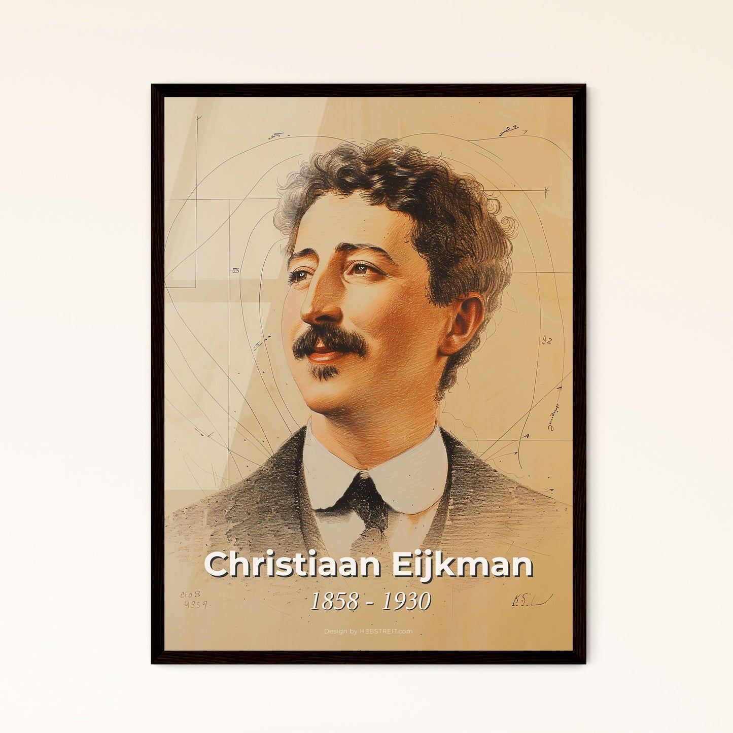 Radiant Tribute to Christiaan Eijkman Framed Print