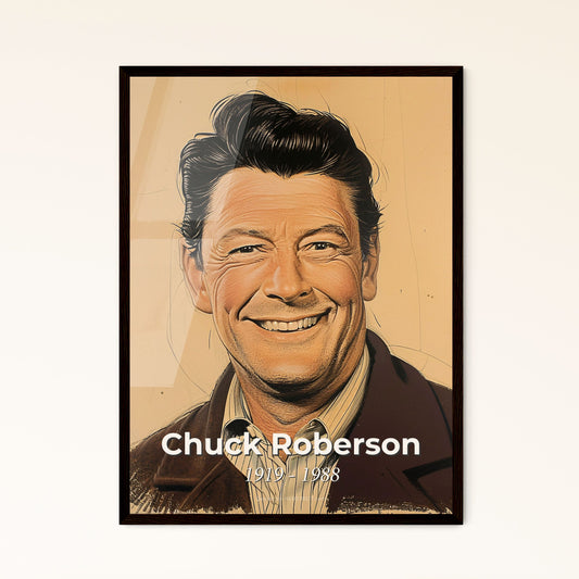 Dynamic Tribute to Chuck Roberson: Iconic Stuntman & Actor in Captivating Contemporary Art - Perfect for Home Décor Gifts!