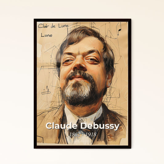 Captivating Claude Debussy: Impressionist Music Pioneer in Dynamic Contemporary Art – Perfect Gift or Home Decor Print