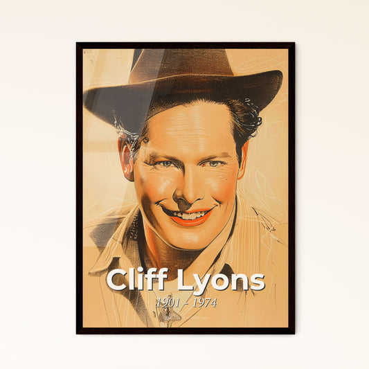 Cliff Lyons: Iconic Stuntman & Actor in Stunning Contemporary Artwork - Elegant Horsemanship Portrait on Premium Prints