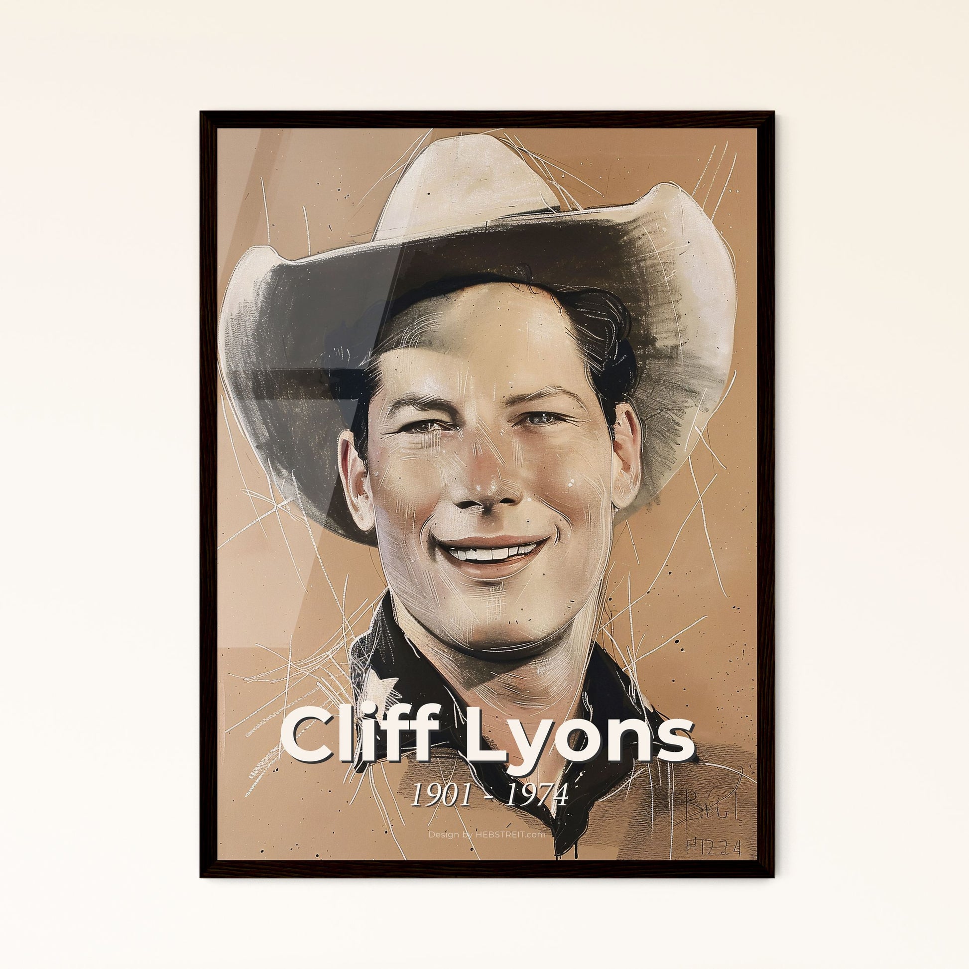 Cliff Lyons: Celebrated Stuntman & Actor in Bold Contemporary Art - A Stunning Print for Home Decor and Unique Gifting