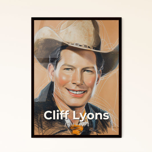 Cliff Lyons: Iconic American Stuntman & Actor in Dynamic Contemporary Art - Stunning Portrait Print on Premium Options