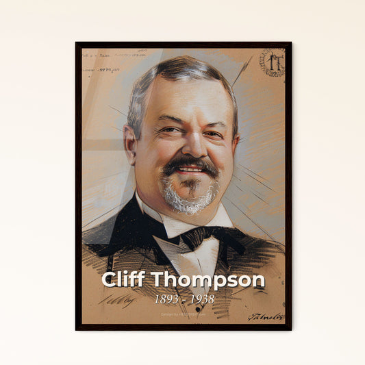 Dynamic Portrait of Cliff Thompson Framed Print