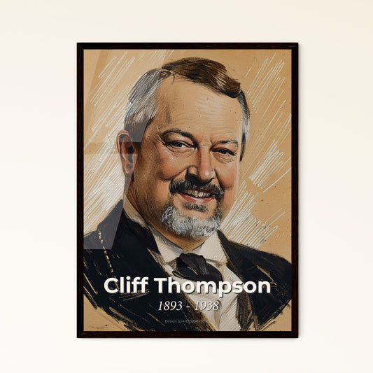 Dynamic Portrait of Cliff Thompson Framed Print