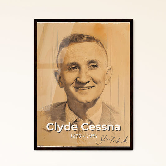 Clyde Cessna: Aviation Pioneer — Stunning Contemporary Art Print Celebrating Innovation, Elegance, and Home Décor Versatility