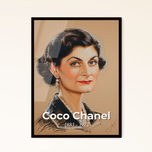 Elegant Coco Chanel: Iconic Fashion Revolutionary - Stunning Contemporary Art Print for Stylish Home Décor & Unique Gifts