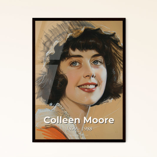 Elegant Tribute to Colleen Moore: Iconic Silent Film Star & Bobbed Hair Pioneer - Stunning Contemporary Art Print