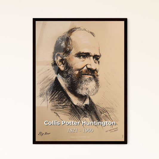 Collis Potter Huntington: A Dynamic Portrait of an American Railroader | Contemporary Art Print & Framed Decor for Distinctive Interiors