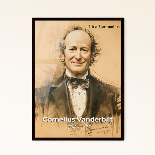 Radiant Portrait of Cornelius Vanderbilt Framed Print