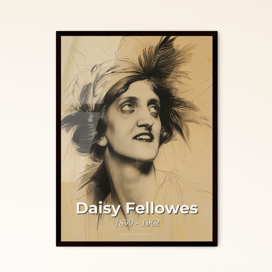 Elegant Portrait of Daisy Fellowes: French Socialite & Editor - Contemporary Art Print for Luxurious Home Decor & Gifting