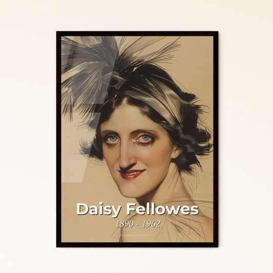 Elegance Reimagined: Daisy Fellowes Portrait - Stunning Contemporary Art Print Celebrating Life of a Glamorous Socialite