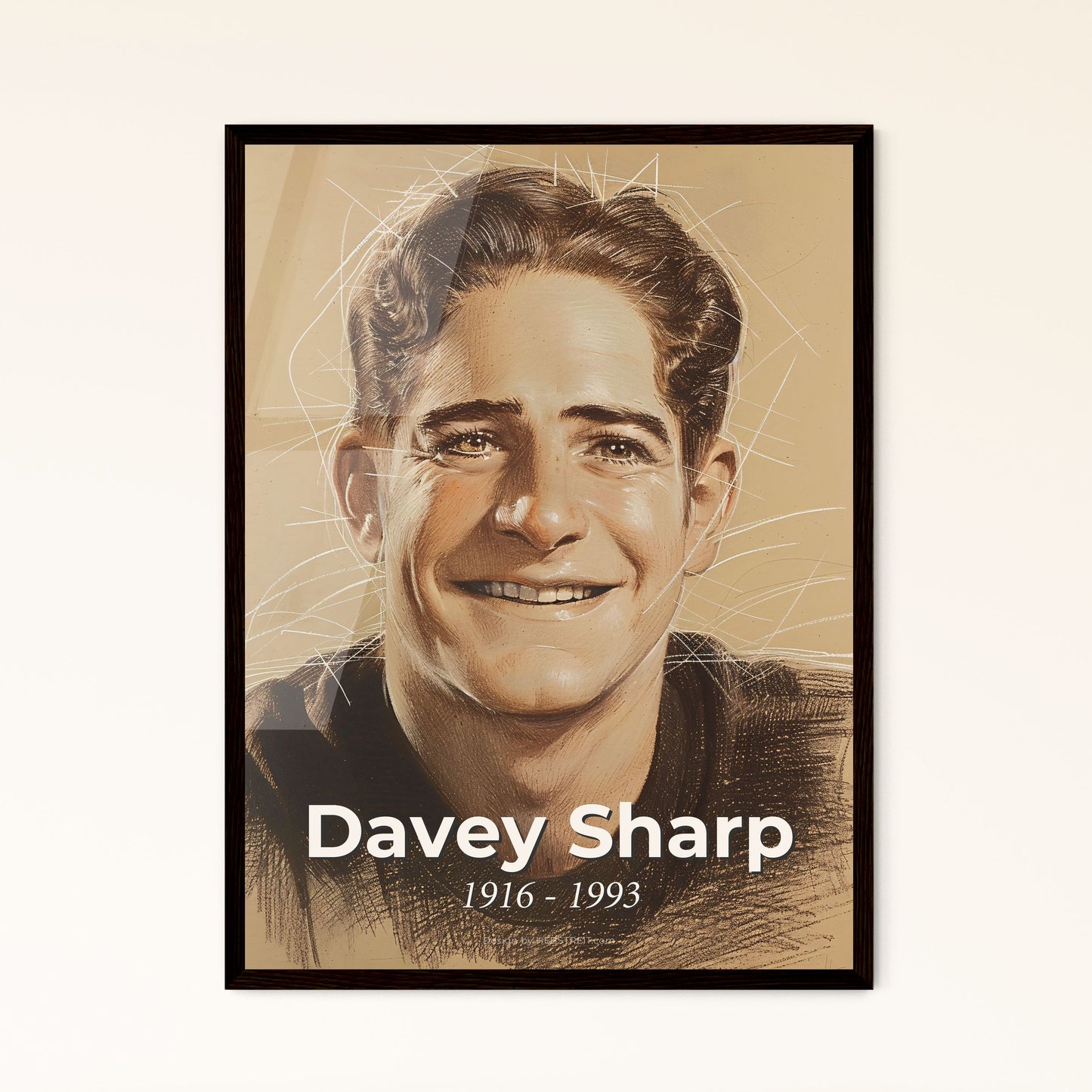 Davey Sharp: A Captivating Tribute to the Iconic Stuntman - Contemporary Art Print Celebrating Western Legends and Dynamic Elegance