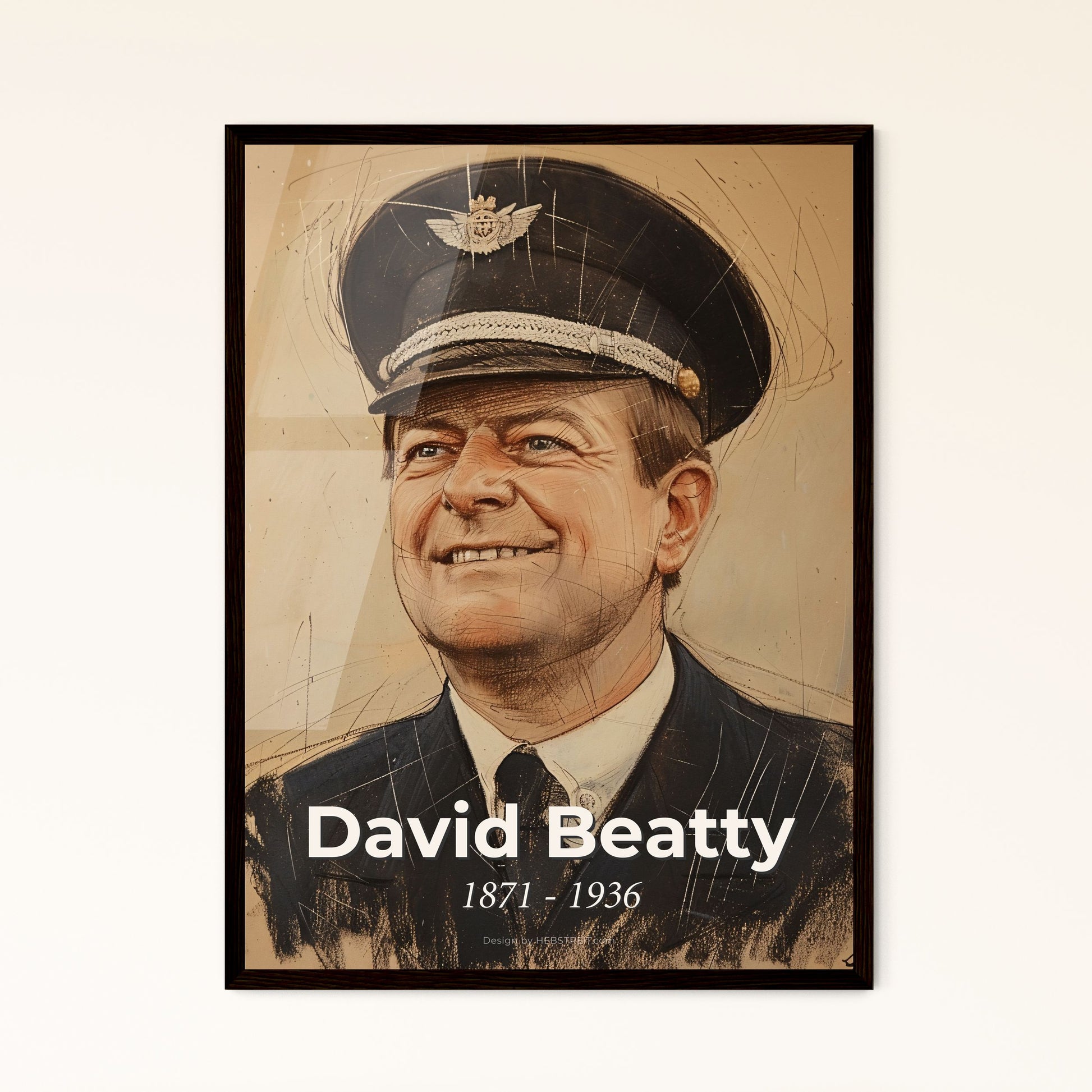Dynamic Portrait of Admiral David Beatty Framed Print