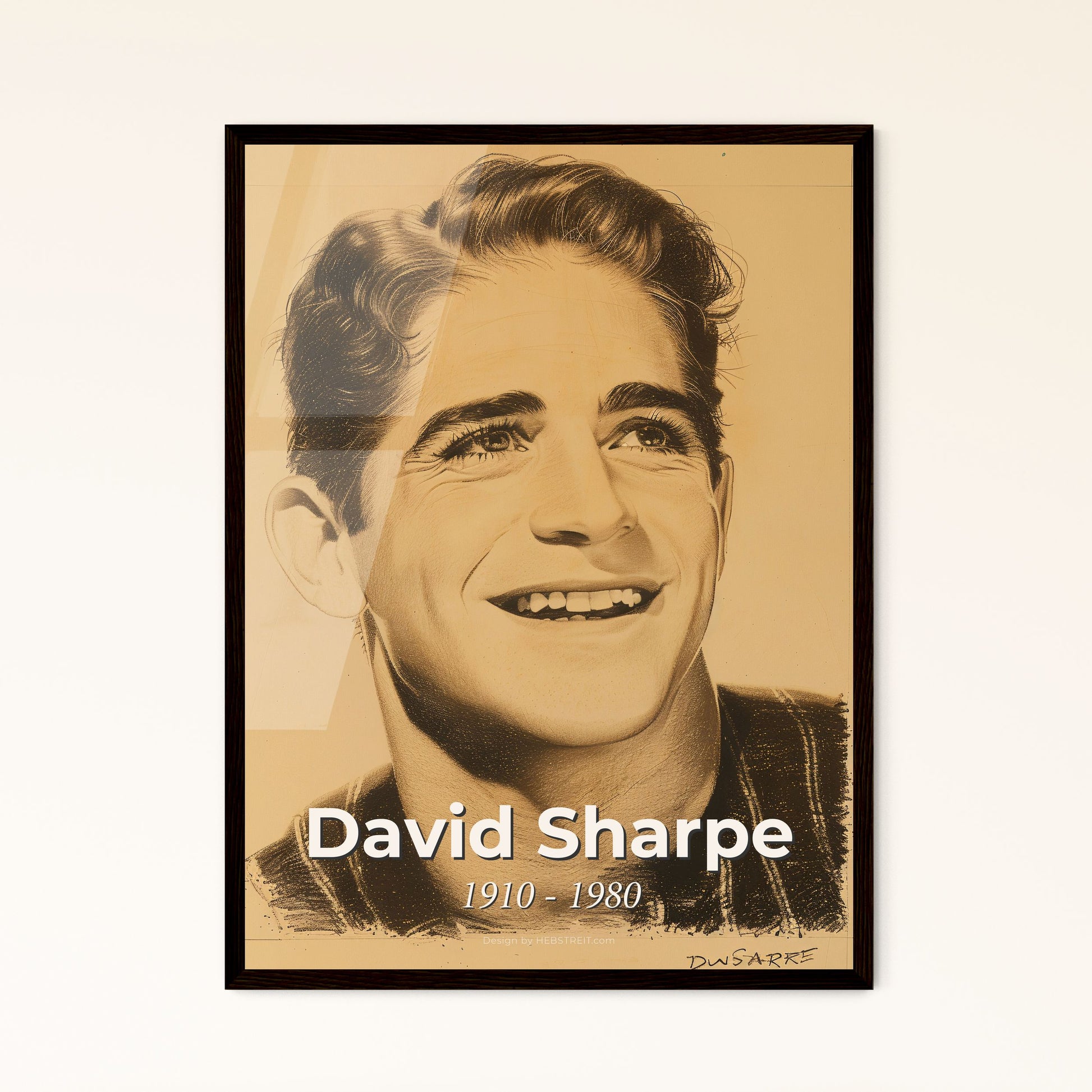 David Sharpe: Legendary Stuntman & Actor - Dynamic Contemporary Portrait in Elegant Hues | Perfect for Home Décor & Gifts