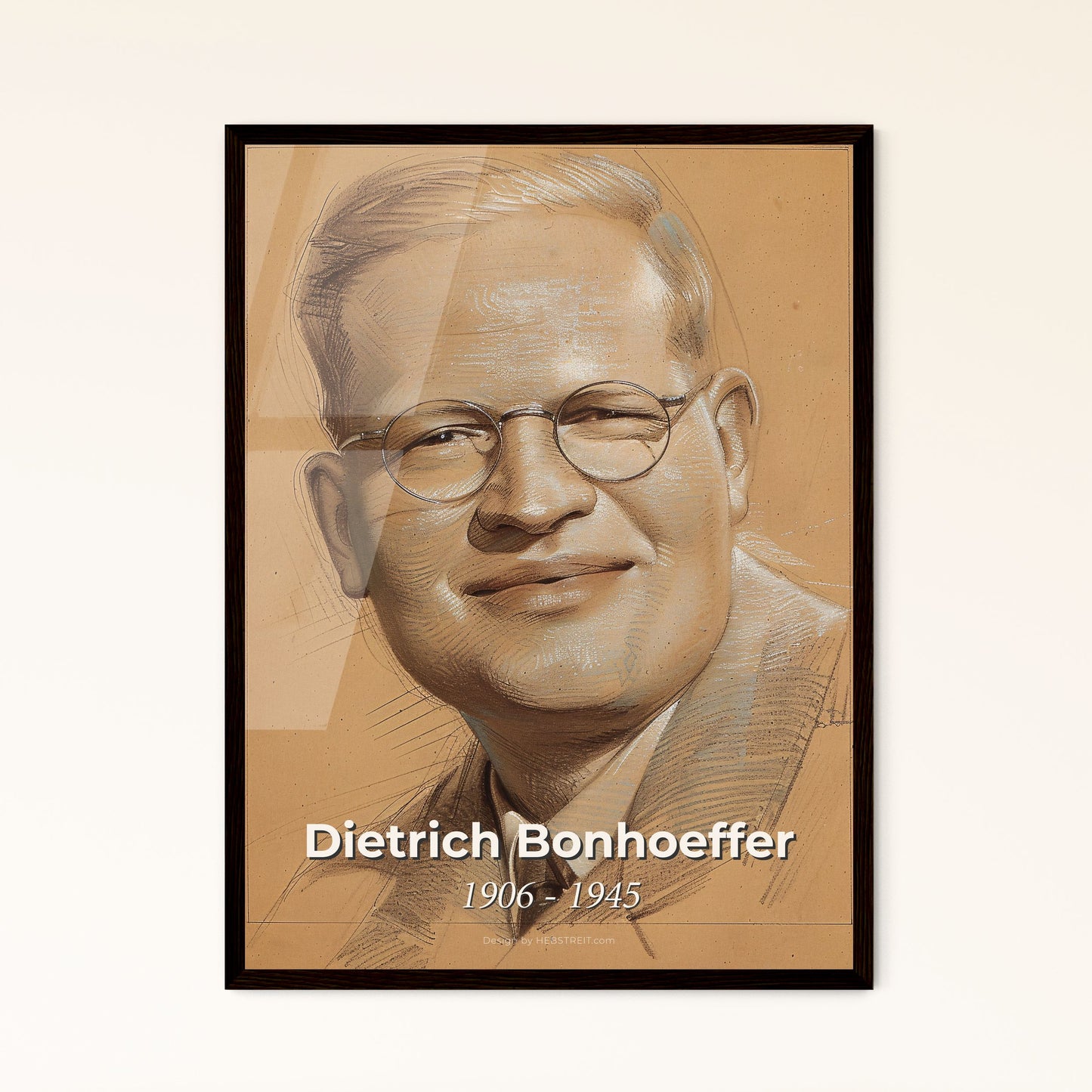 Radiant Tribute to Dietrich Bonhoeffer Framed Print