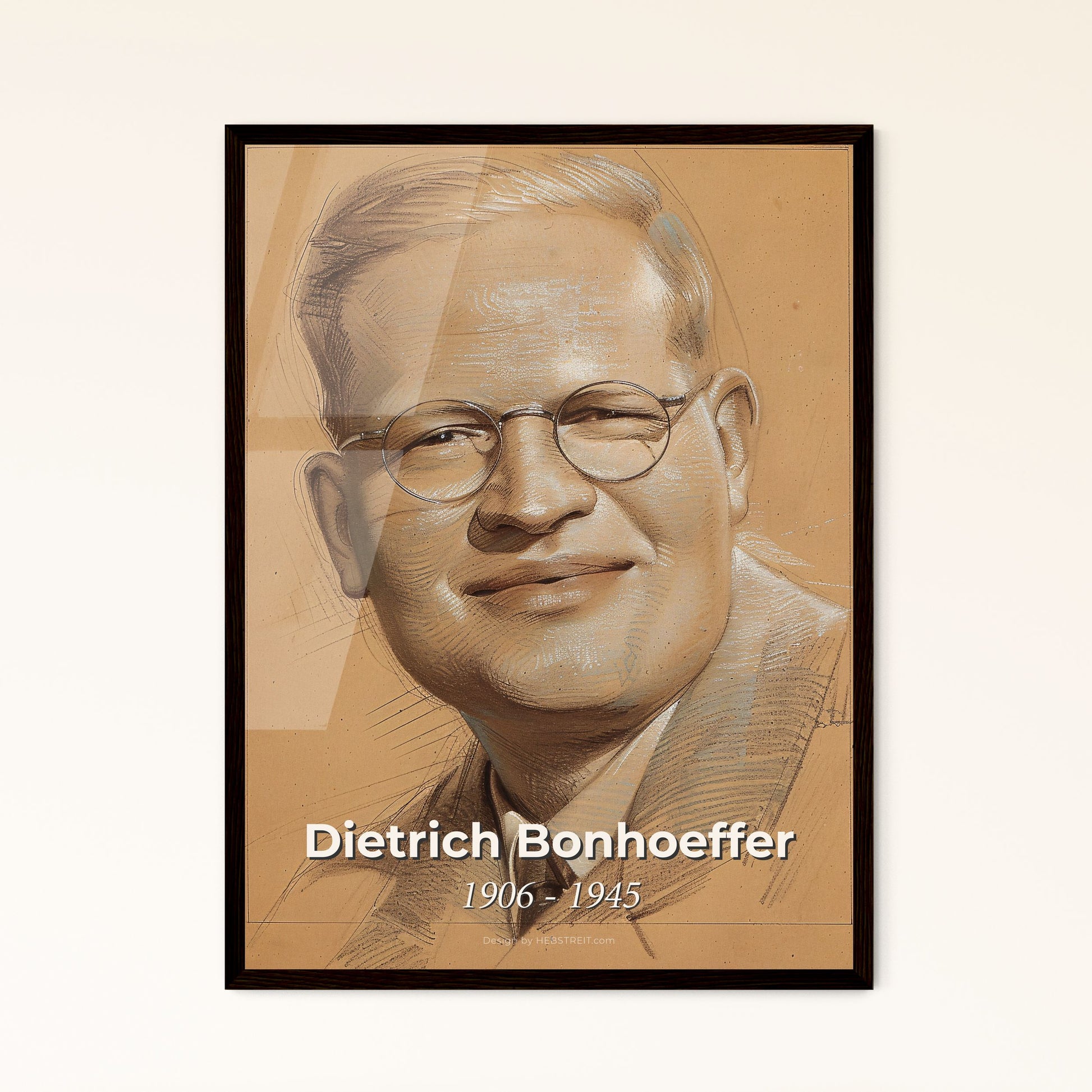 Radiant Tribute to Dietrich Bonhoeffer Framed Print