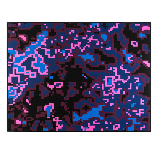 DIGITAL SUNSET | THROW BLANKET | 185x140 cm | Merino Wool & Silk | Cristian Zuzunaga