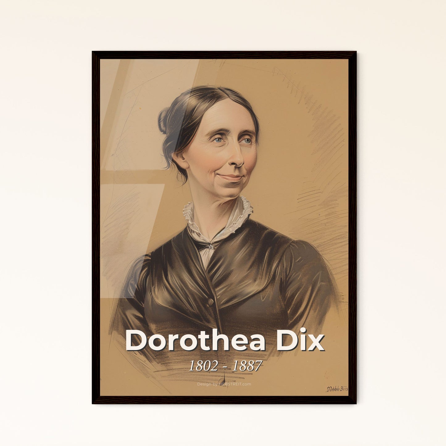 Dorothea Dix: Visionary Advocate for Mental Health Reform - Elegant Contemporary Art Print for Inspired Home Decor