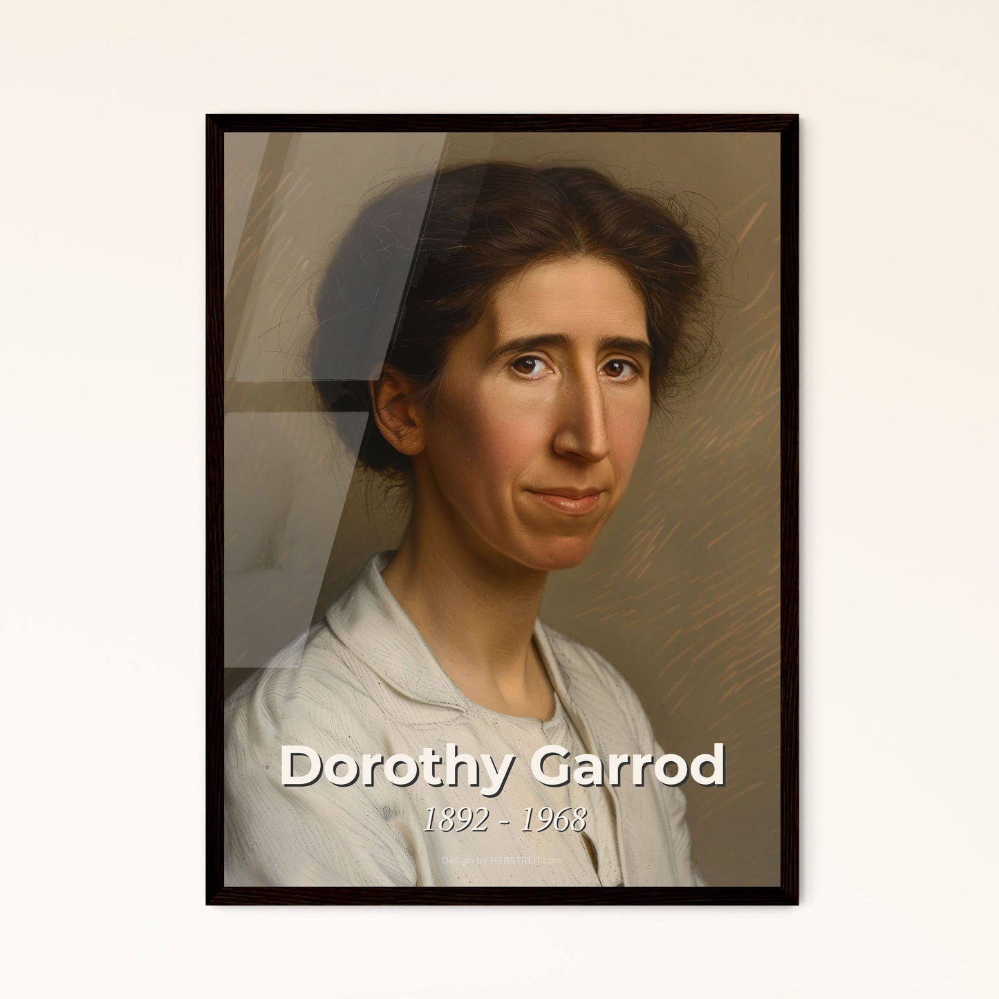 Dorothy Garrod: Pioneering Archaeologist - A Contemporary Art Tribute in Vibrant Hues, Perfect for Gift or Home Decor