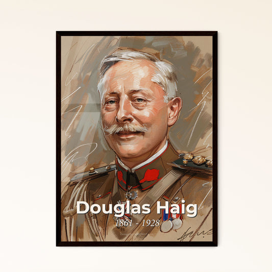 Elegant Portrait of Douglas Haig Framed Print