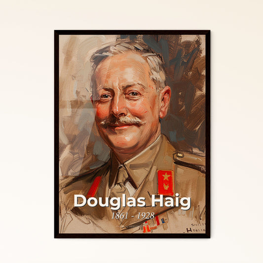 Elegant Portrait of D - Framed Art Print