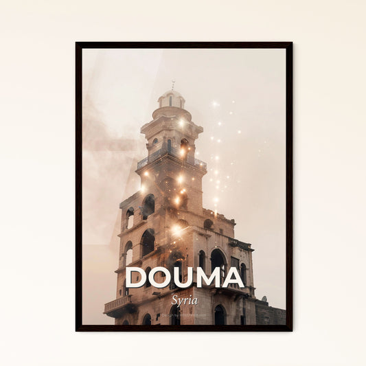 Douma, Syria: Architectural Symphony in Double Exposure Photo Collage