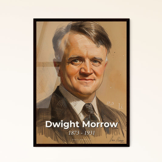 Elegant Portrait of Dwight Morrow: American Banker, Diplomat – Contemporary Art Print for Exquisite Home Decor & Unique Gifts