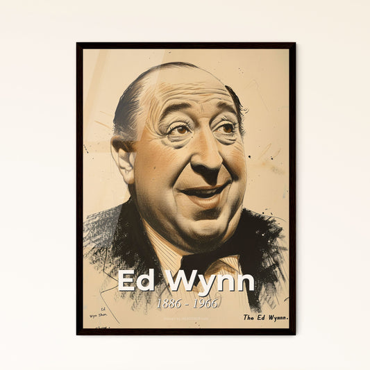 Captivating Ed Wynn Portrait: A Timeless Tribute to the Comedic Legend in Contemporary Art, Ideal for Home Decor & Unique Gifts