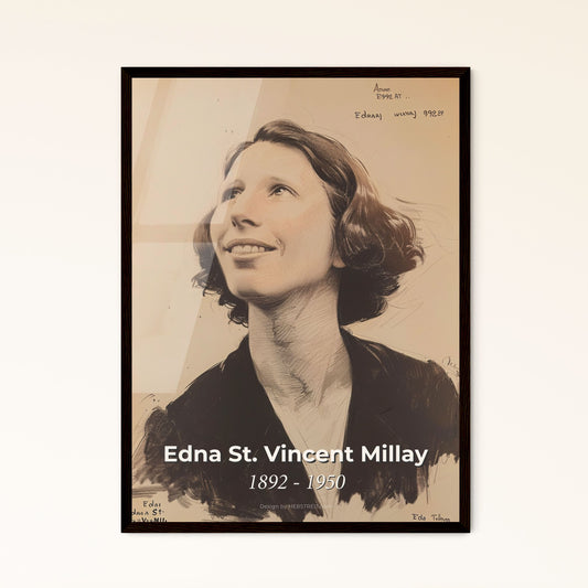 Radiant Tribute to Edna St - Framed Art Print