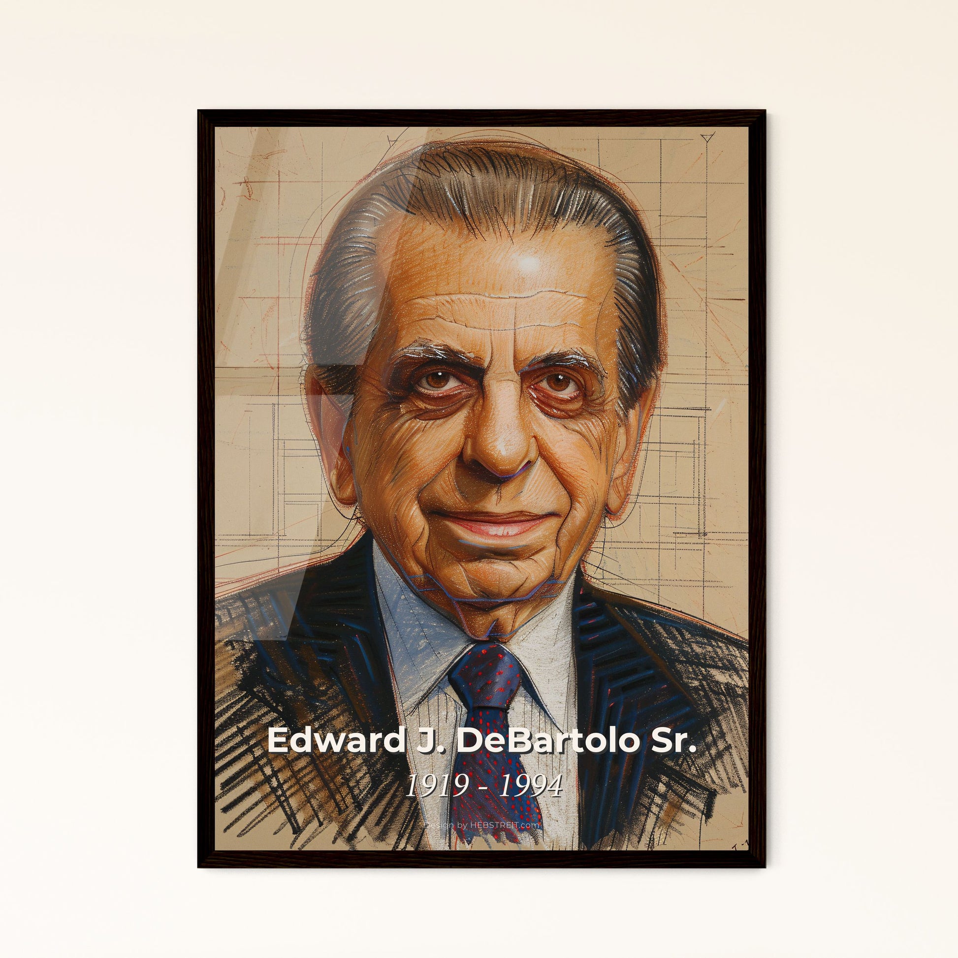 Edward J. DeBartolo Sr.: Visionary of American Malls - Contemporary Art Print, Unique Perspective, Dynamic Lines & Elegant Design