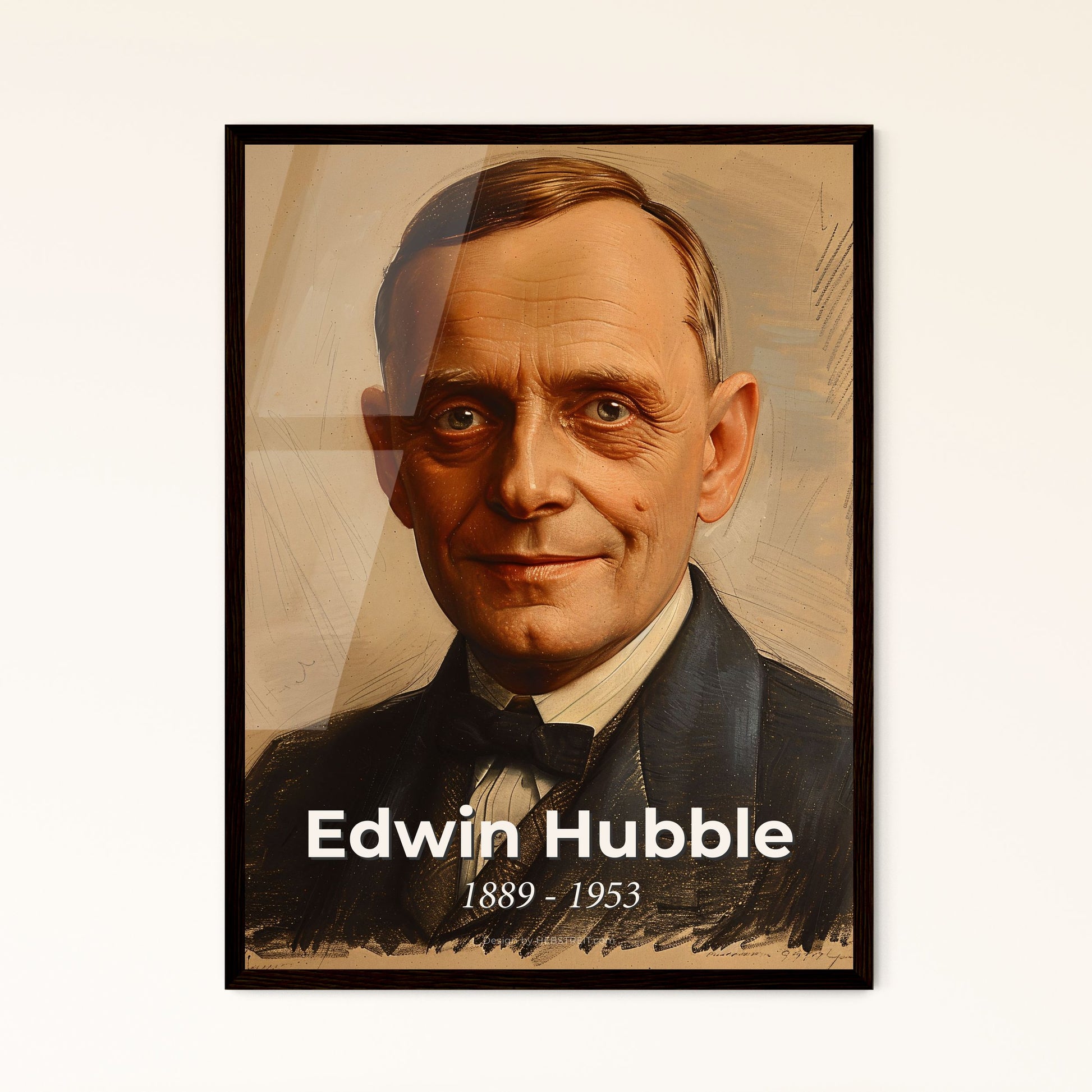 Edwin Powell Hubble Drawing