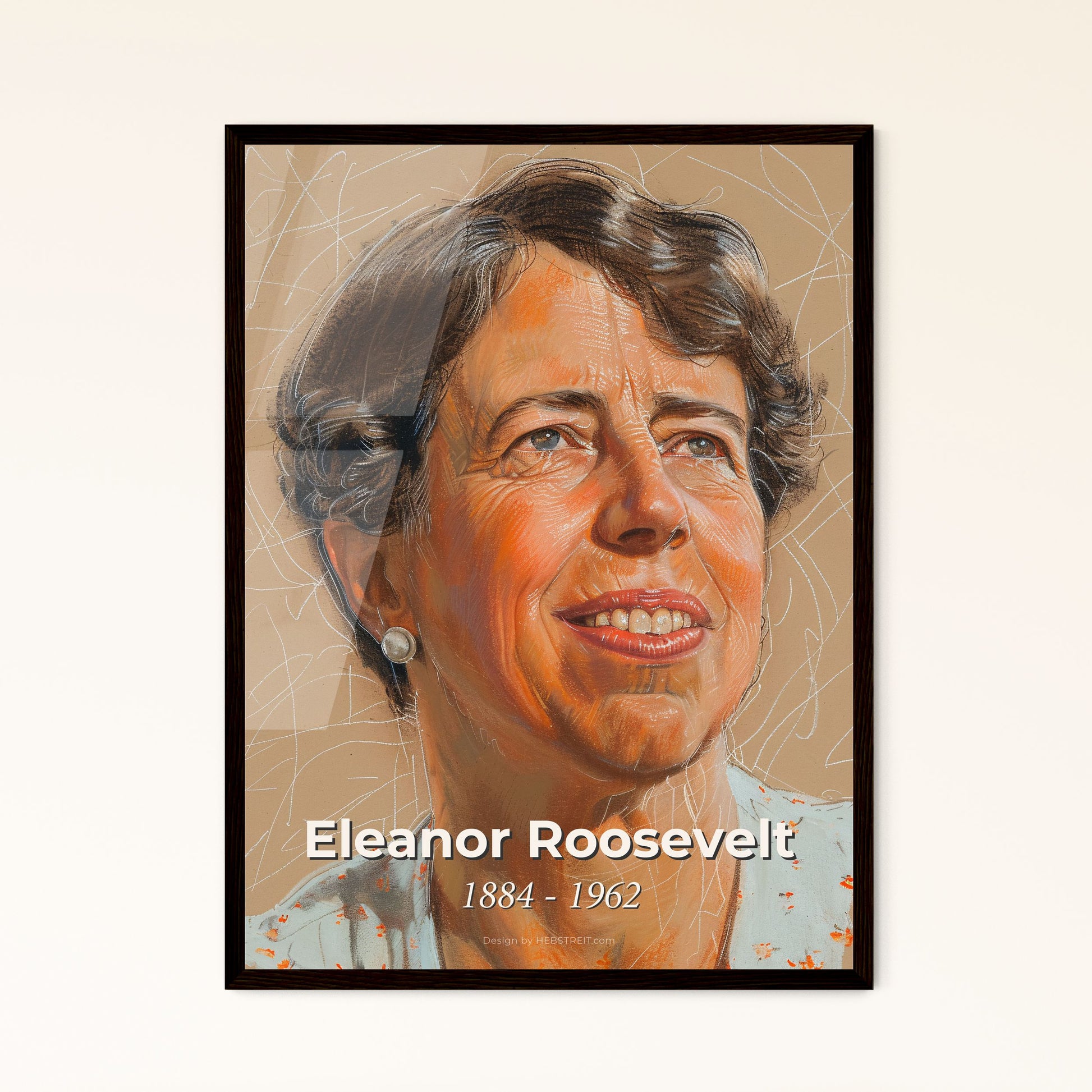 Eleanor Roosevelt: A Captivating Contemporary Portrait - Celebrating Human Rights & Feminism, Perfect for Home Decor & Gifts