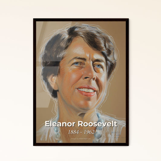 Eleanor Roosevelt: A Vibrant Tribute to an Icon of Human Rights and Social Justice in Contemporary Art - Perfect for Home Decor