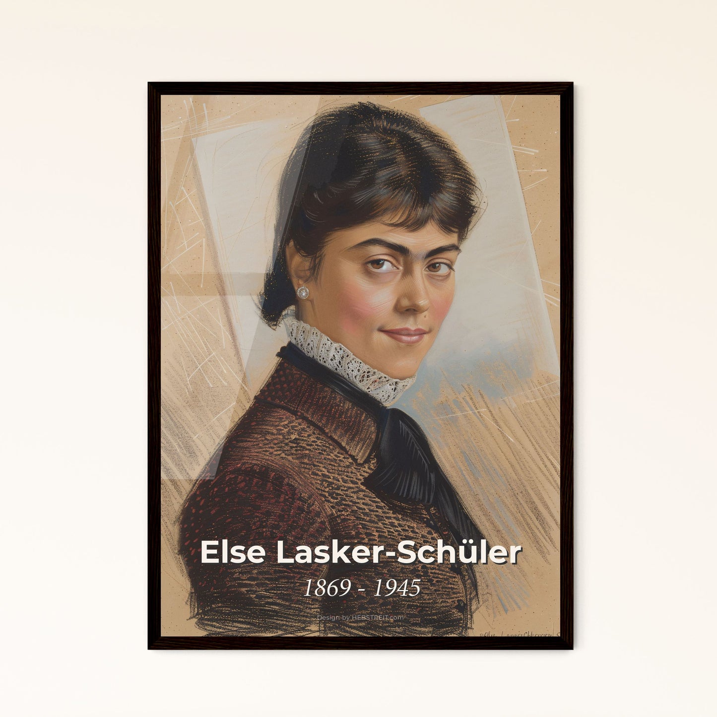 Captivating Portrait of Else - Framed Art Print