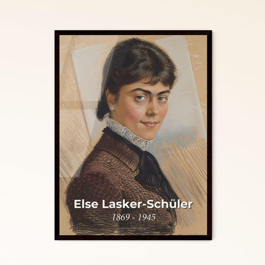 Captivating Portrait of Else - Framed Art Print