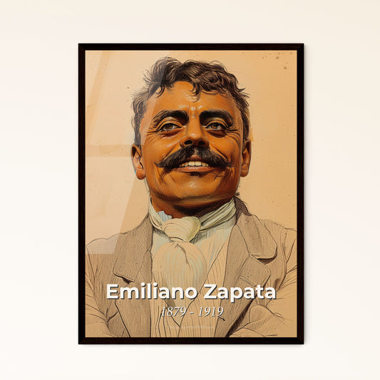 Emiliano Zapata: Vibrant Contemporary Portrait - Revolution's Champion, Agrarian Reform Icon - Stunning Print for Home Decor