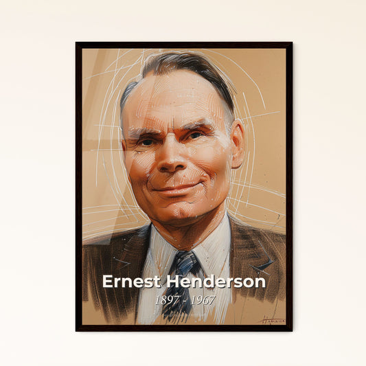 Ernest Henderson: Innovative Hotelier Portrait - Stunning Contemporary Art Print for Home Decor, Gift, or Elegant Framed Display