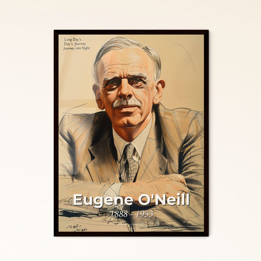 Captivating Portrait of Eugene O'Neill Framed Print