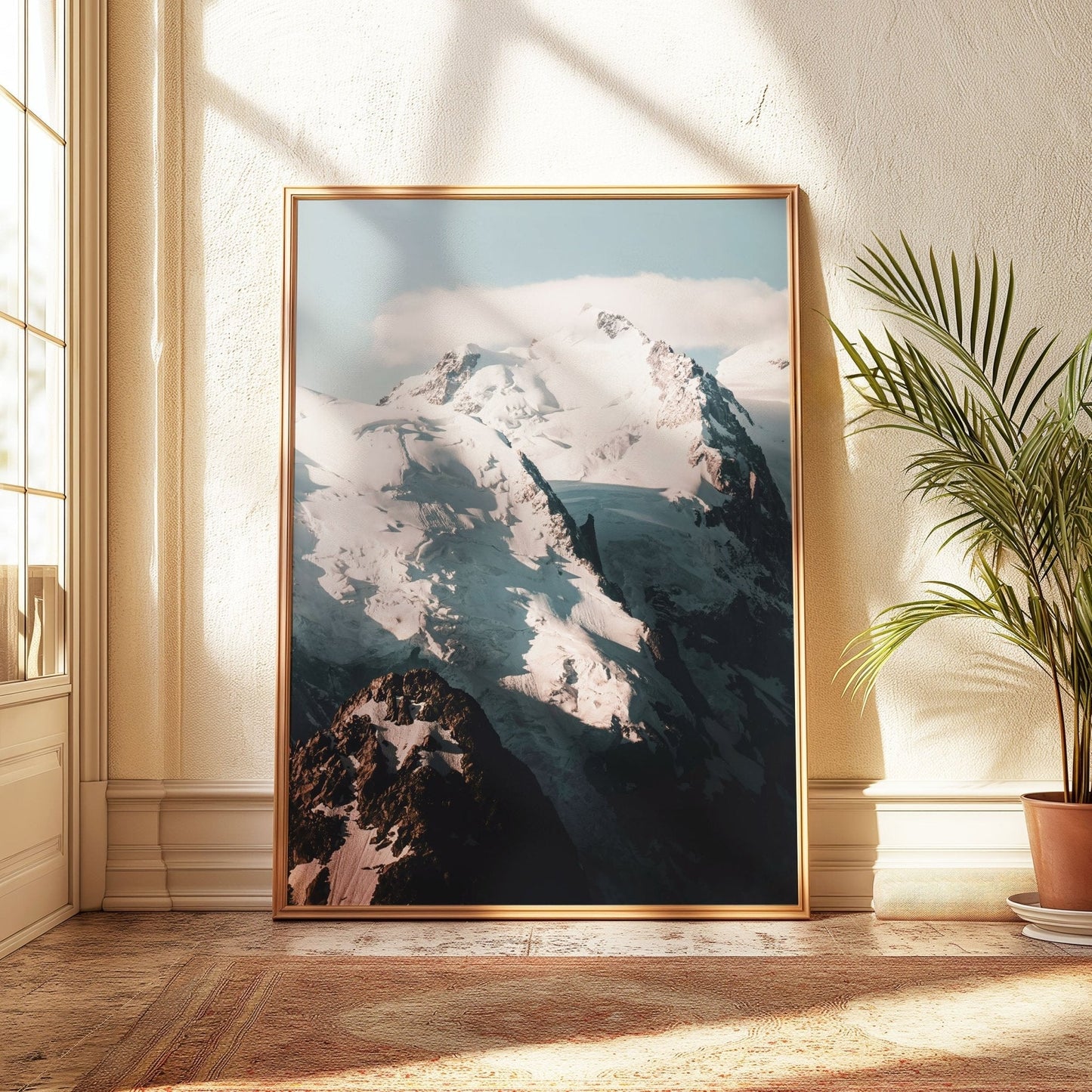 Mont Blanc Massif, Mountain Triptych Wall Art – Landscape Photography Print